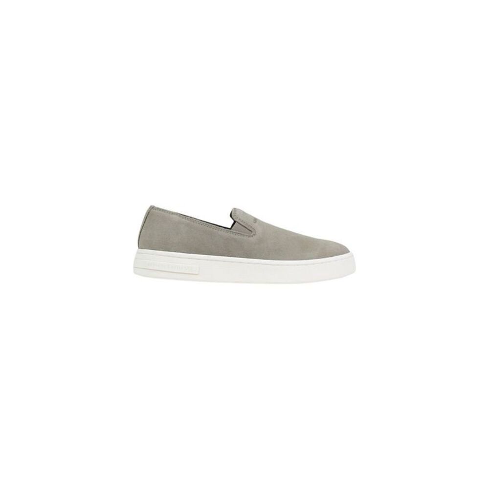 Armani Exchange Green Leather Low Top Men's Sneakers